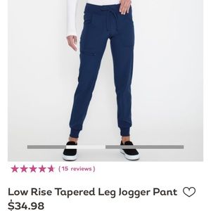 HeartSoul Navy Jogger Scrub Pants XL. NWT